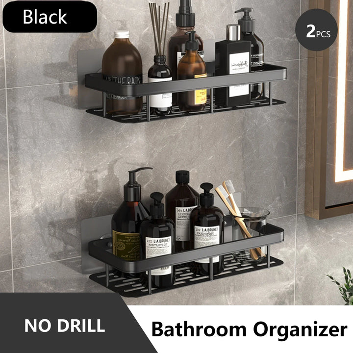 Lisslune | No Drilling Bathroom Shelf