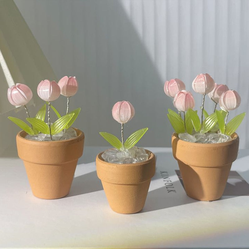 Lisslune | Creative DIY Rose Glow Night Lamp Decor