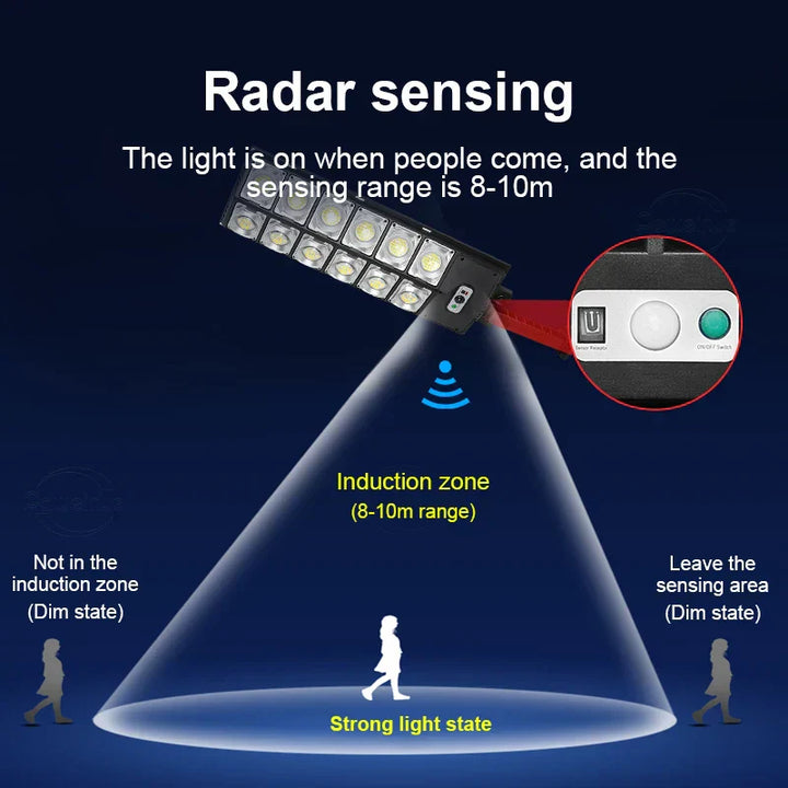 Lisslune | Motion Sense High Performance Solar Outdoor Lamp