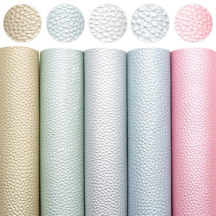 Lisslune | Sparkling Synthetic Leather DIY Craft Kit: Glittering Fabrics Collection for Creative Projects