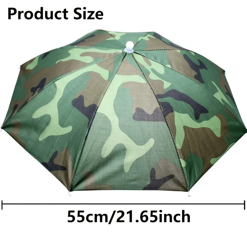 Rynx | Portable Umbrella Hat Foldable Outdoor Fishing Sun Protection Waterproof Camping Fishing Headwear
