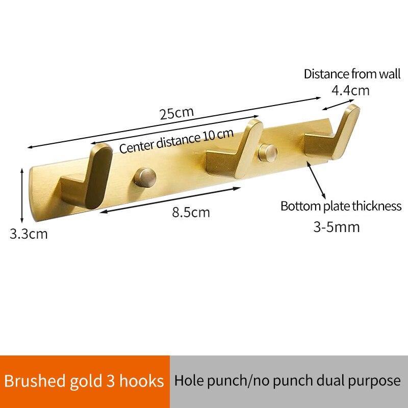 Lisslune | Over-Door Aluminum Hook Organizer: Stylish Storage Solution for Kitchen and Bathroom