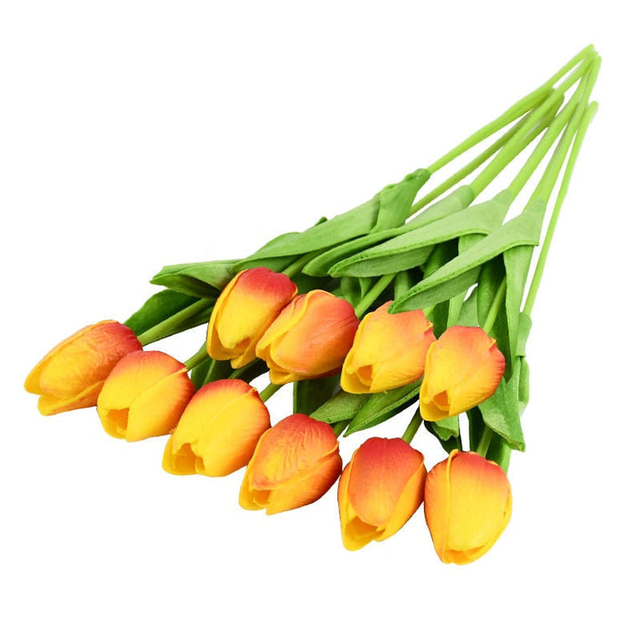 Lisslune | Artificial Flower Bouquet with Tulips, Decoration (10 Pieces)