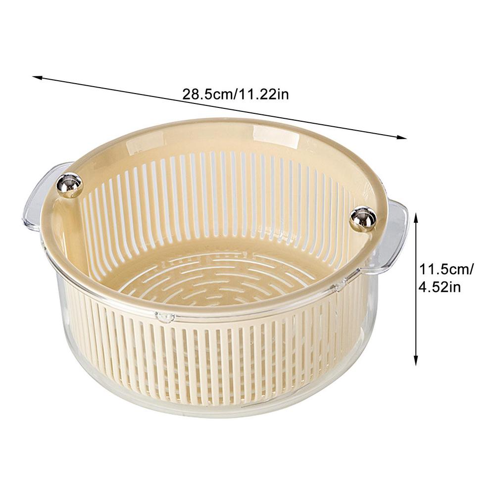 Lisslune | Manual Spin Vegetable Drainer Basket
