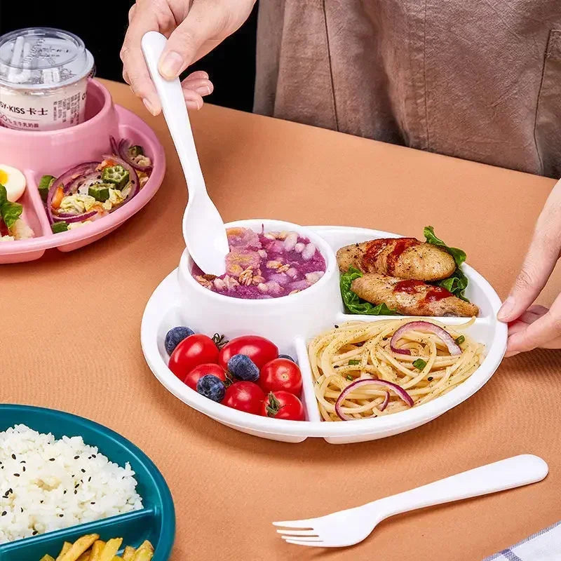 Lisslune | Portion Control Plate Divided Meal Planner Plate