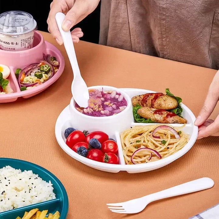 Lisslune | Portion Control Plate Divided Meal Planner Plate