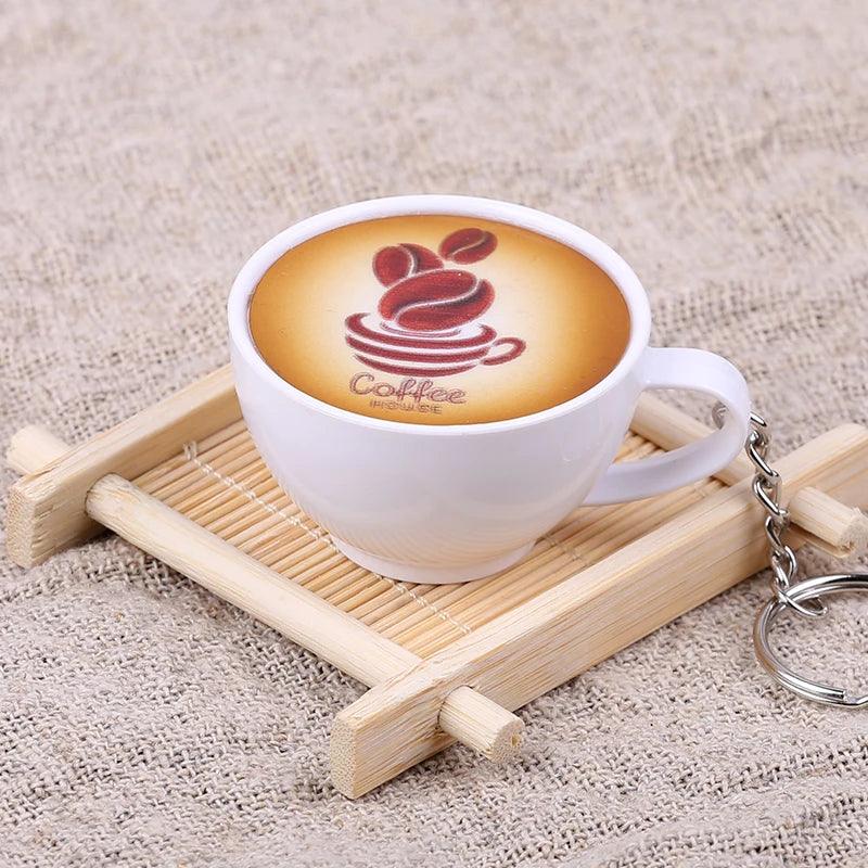 Lisslune | Charming miniature resin coffee and tea cup display model for playful decoration