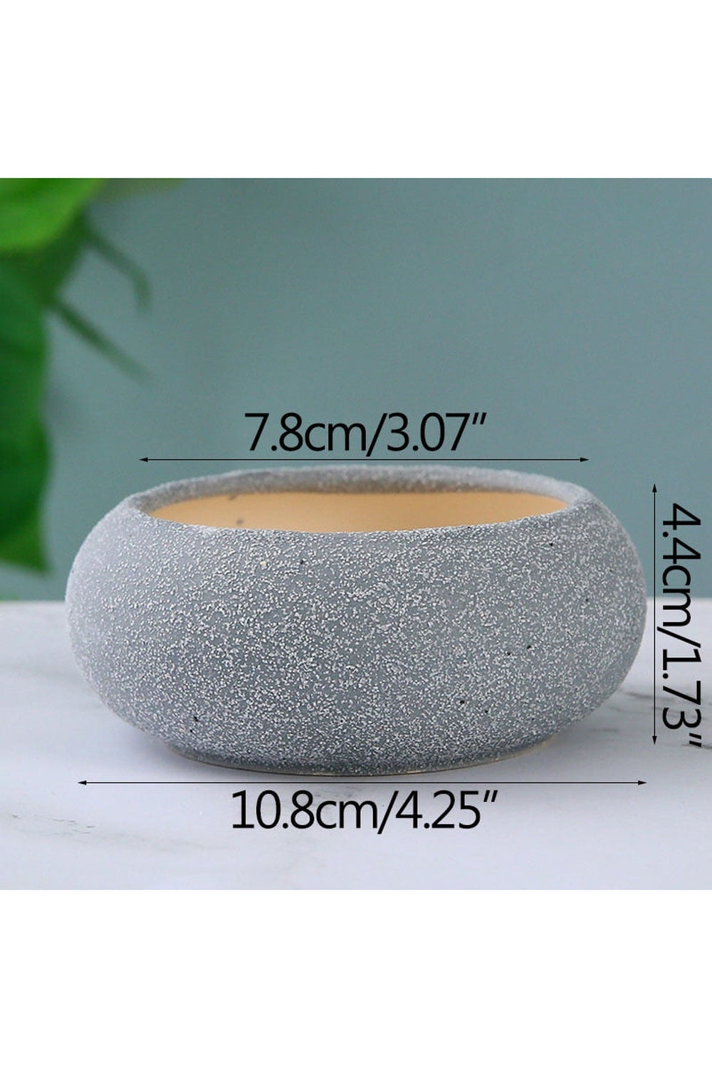 Lisslune | Frosted Stone Flower Pot