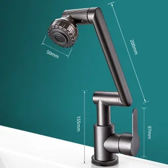 Lisslune | Spray water protected mechanical universal swivel arm faucet