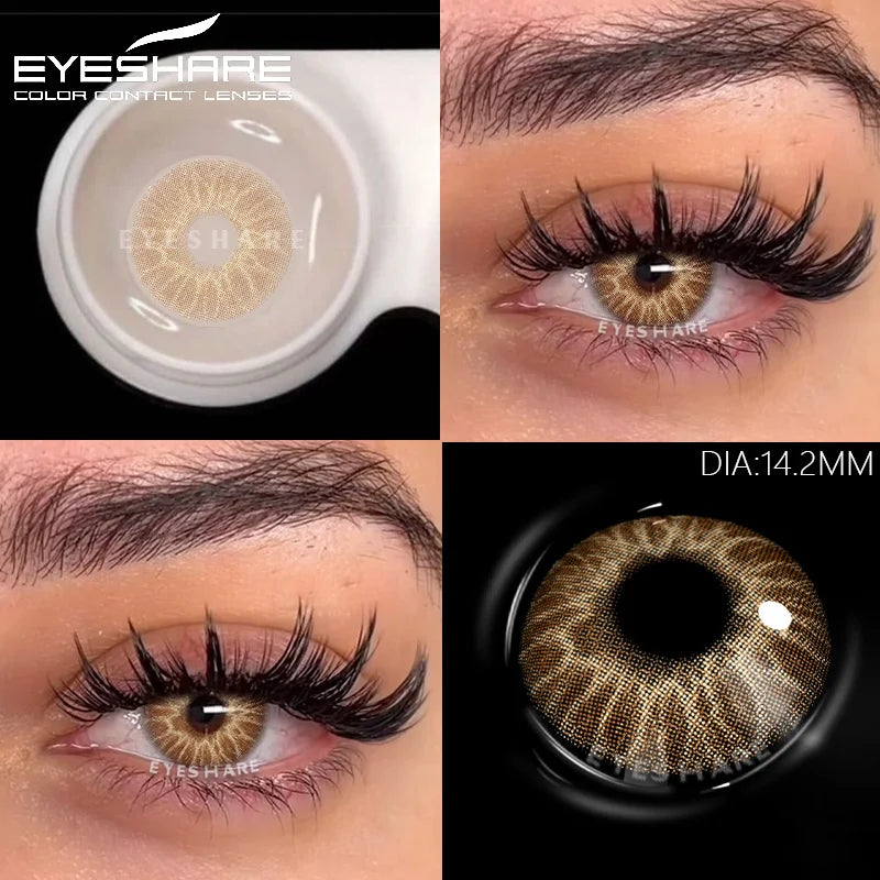 Rynx | Colorful Contact Lenses for the Eyes 1 Pair Fashionable Eye Lenses Gray Contacts Green Lenses Blue Eye Contacts Annual Eye Lens