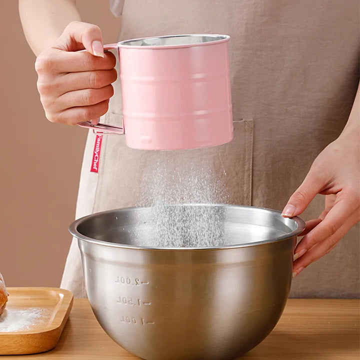 Lisslune | Handheld Kitchen Flour Sifter Semi-Automatic Kitchen Gadget