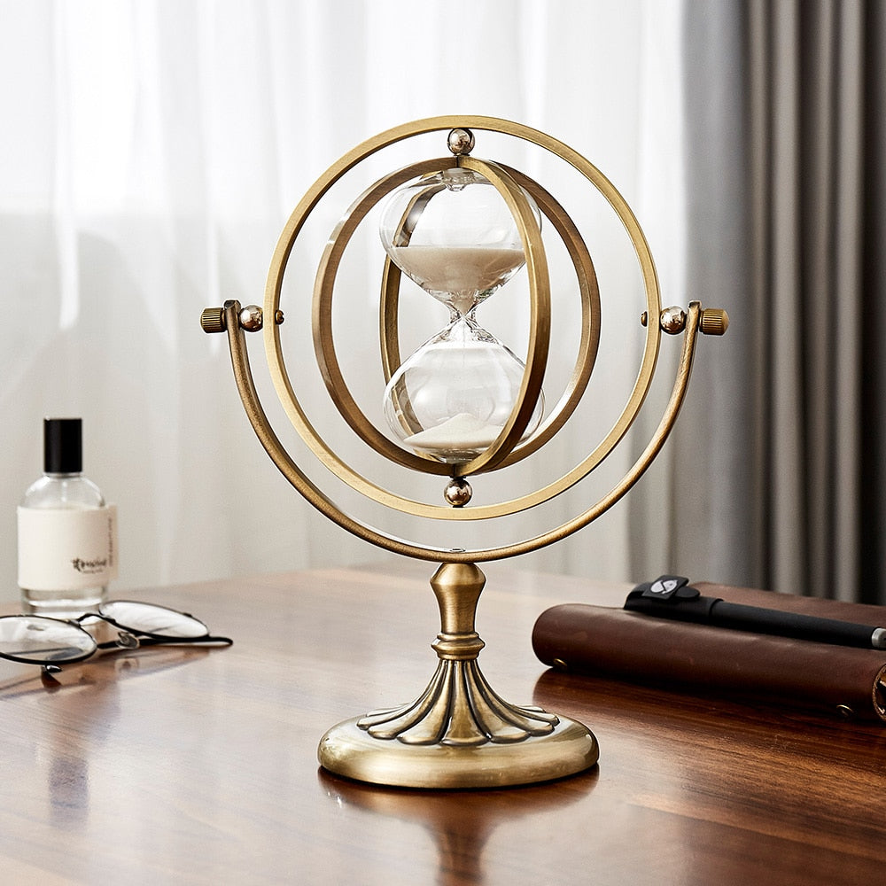 Lisslune | Time Charmer Metal Hourglass Decor