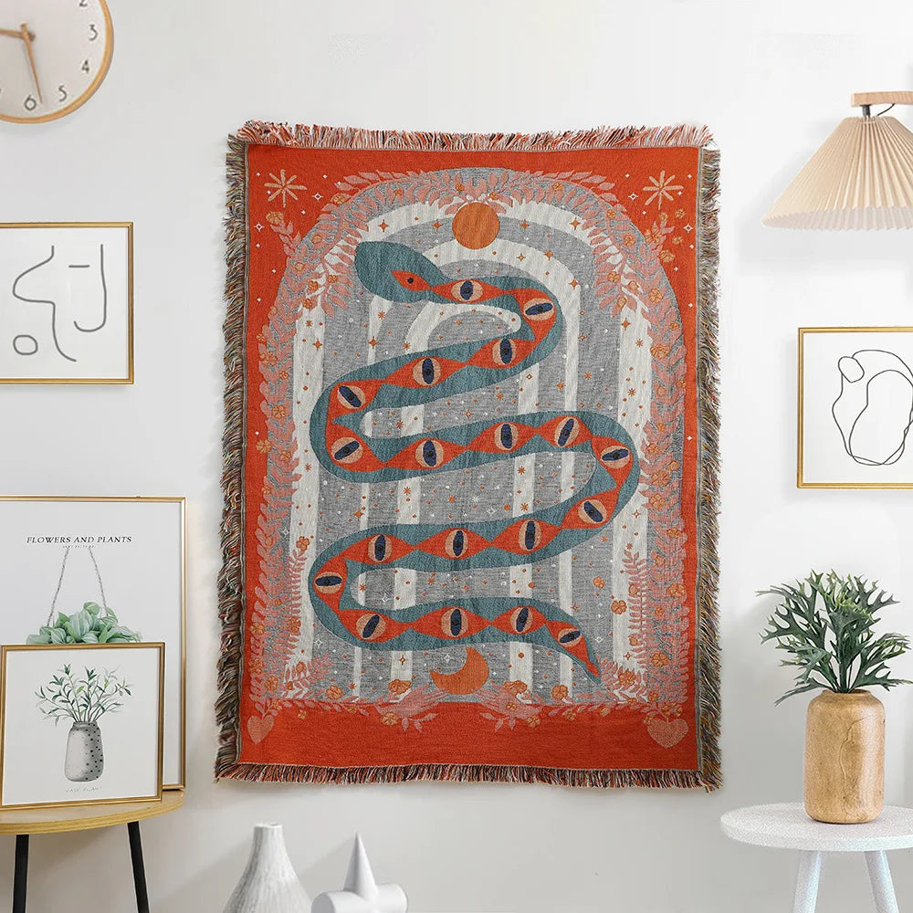 Lisslune | Serpent Woven Blanket