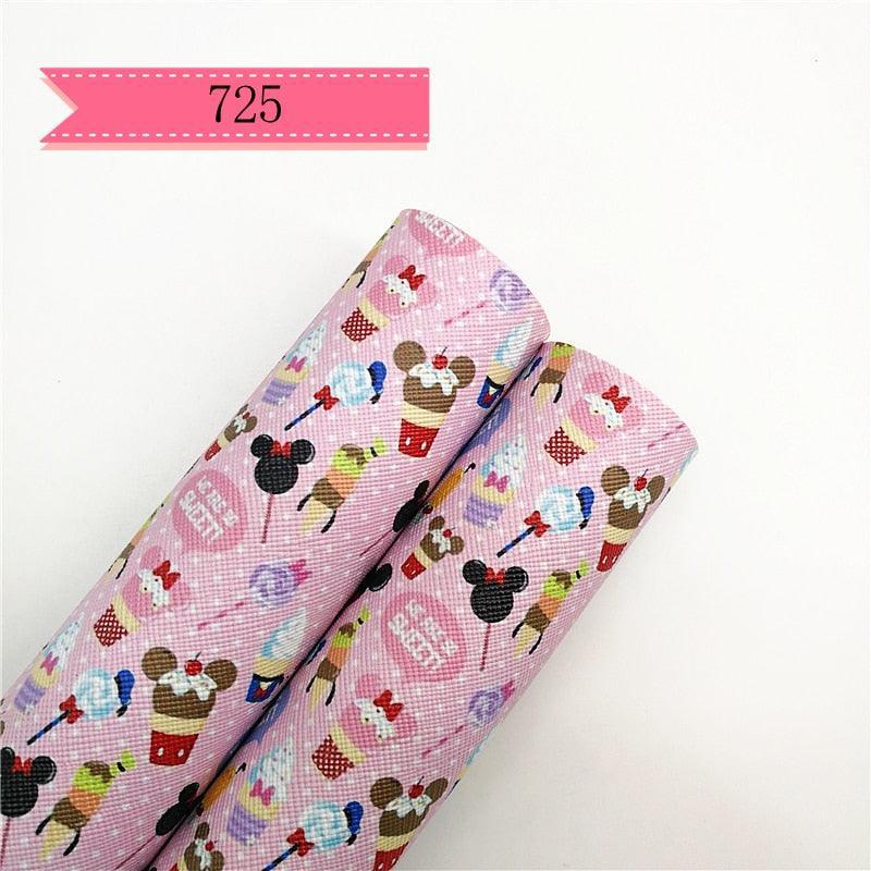 Lisslune | Cartoon-Inspired Synthetic Leather Craft Rolls - Set of 2 - 20x134cm Each