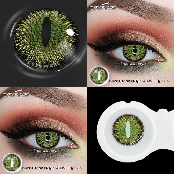 Rynx | 1 Pair Cosplay Color Contact Lenses for Eyes Crazy White Lenses Anime Black Lenses Halloween Beauty Makeup Lens Annual