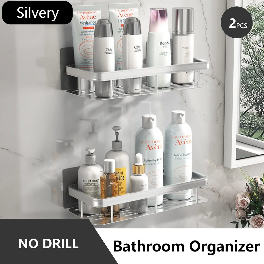 Lisslune | No Drilling Bathroom Shelf