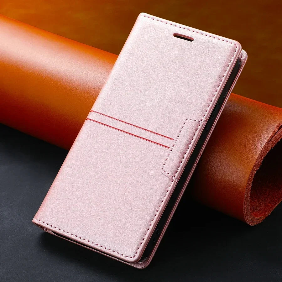 Lisslune | Leather Wallet Case Flip Case - Google Pixel