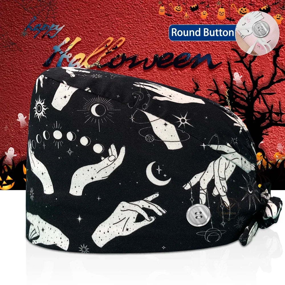 Lisslune | Surgical Skull Print Apron with Adjustable Design and Button