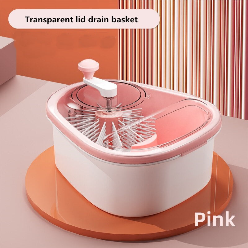 Lisslune | Manual Fruit Vegetable Washing Drainer Basket