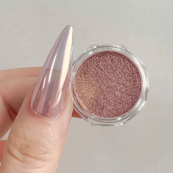 Rynx |1Jar Aurora Chameleon Snowflake Ultra-Thin Iridescent Nail Sequins Holographic Opal Eyeshadow Ice Glitter Nail Chameleon Flakes