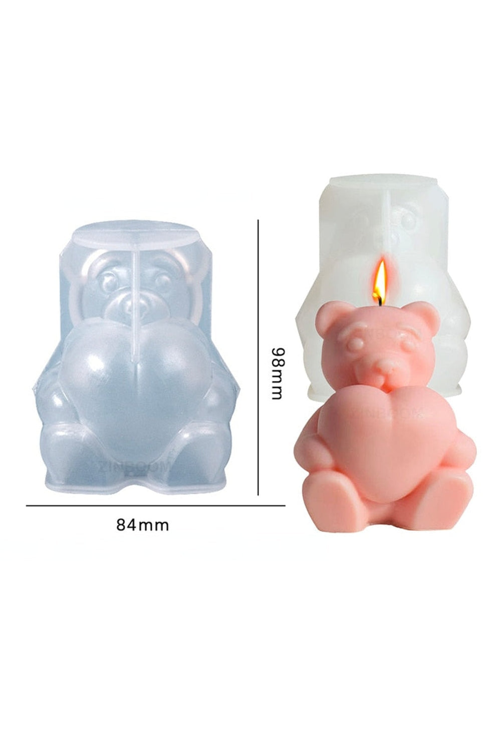 Lisslune | Bear-shaped candle mold