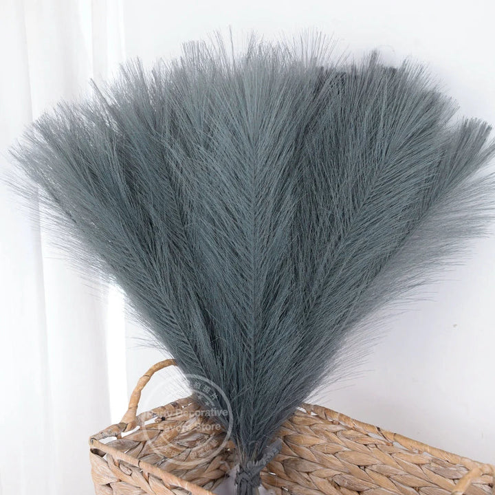 Rynx 15/30pcs Artificial Pampas Grass Bouquet Home Living Room Wedding Party Decoration Artificial Plant 43cm Dried Flower Reed DIY Vase