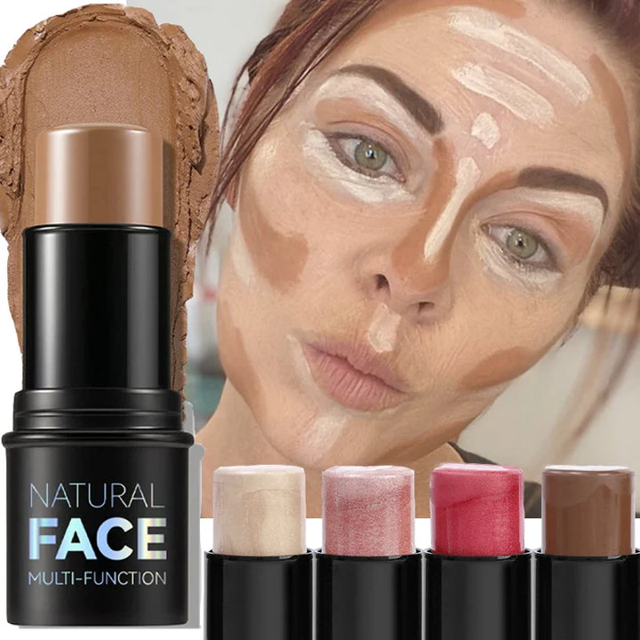 Rynx | Face Contouring Bronzer Highlighter Multifunctional Waterproof Blush Cream Long-lasting Brightening Contouring Shadow Makeup