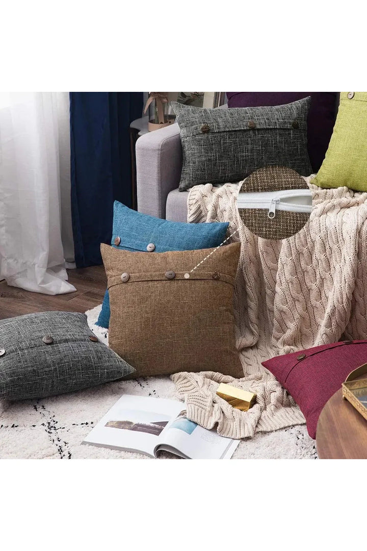 Lisslune | Nordic Button Cushion Cover