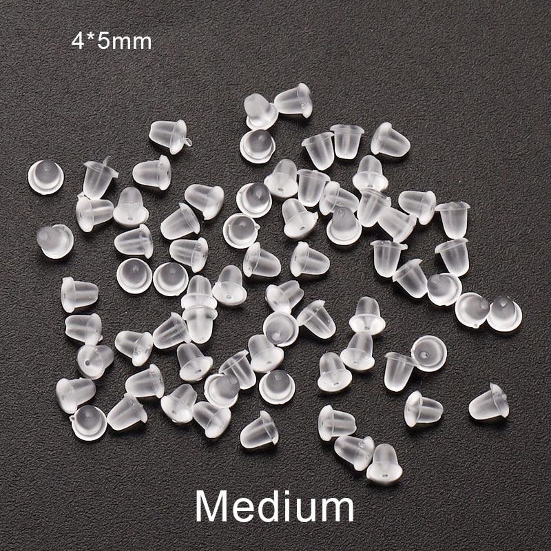 Lisslune | 500 Rubber Earring Back Stoppers: Essential Materials for Comfortable and Secure Jewelry Creations