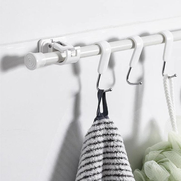 Lisslune | Robust waterproof curtain rod brackets with easy peel-and-stick installation