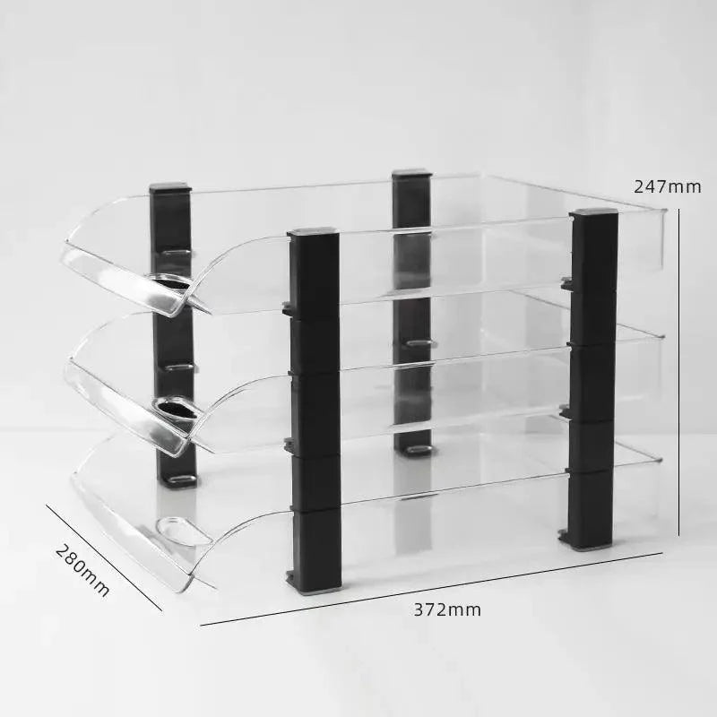 Lisslune | Multilayer A4 File Organizer and Bookshelf - Essential Office Storage Solution