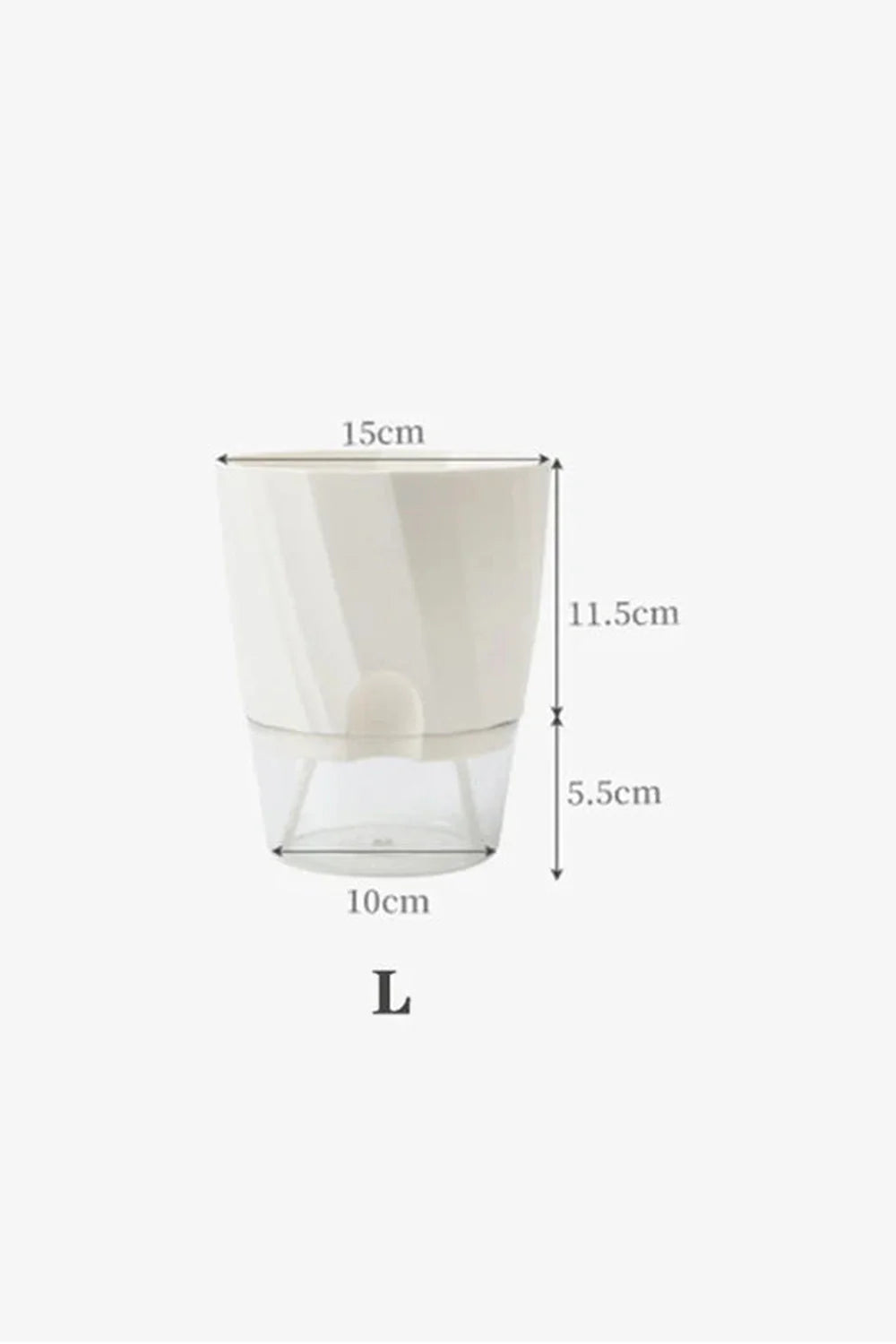 Lisslune | Transparent office plant pot