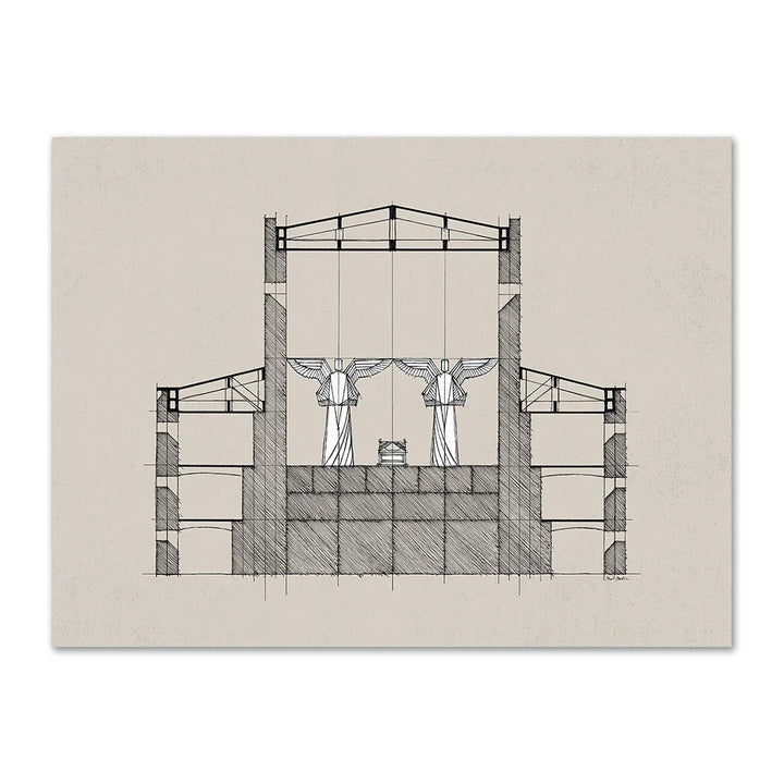 Lisslune | Temple Canvas Poster