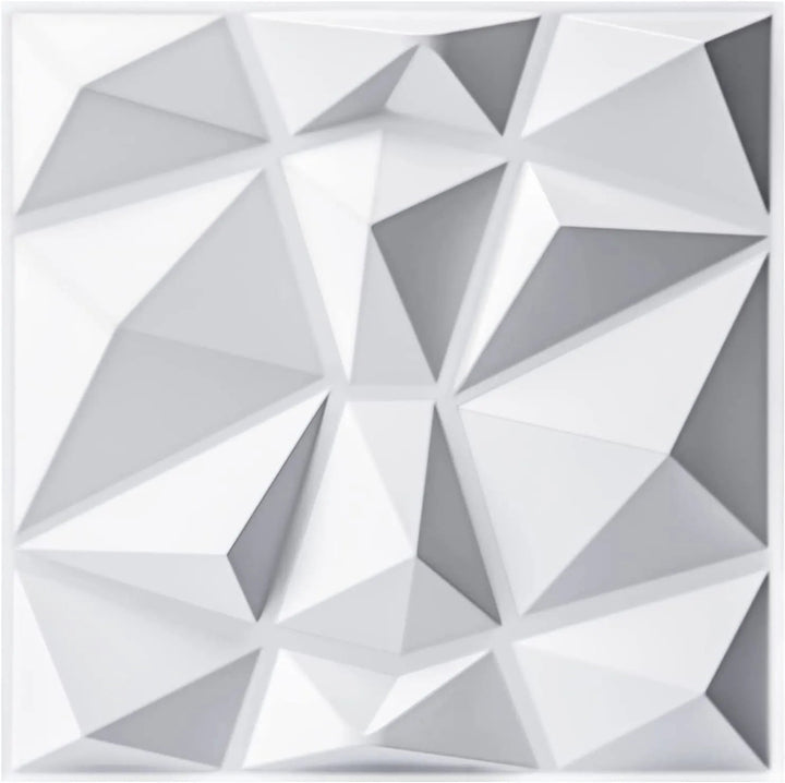 Lisslune | 3D Diamond Design Decorative Matt Wall Panel Stickers