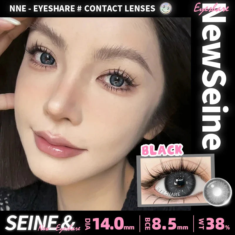 Rynx | New 1 Pair of Contact Lenses in Natural Color for Eyes Blue Lenses Gray Pupil Lens Brown Lens Yearly Cosmetic Green Contacts