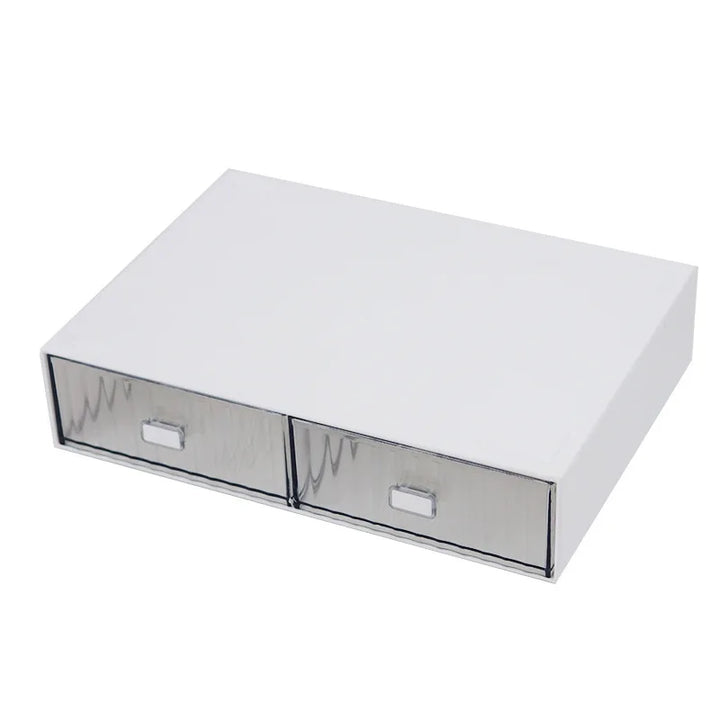Rynx | Acrylic Pen Holder Storage Box Desktop Stationery Pen Box Office Transparent Large Capacity Drawer Makeup Organizer Cosmetics