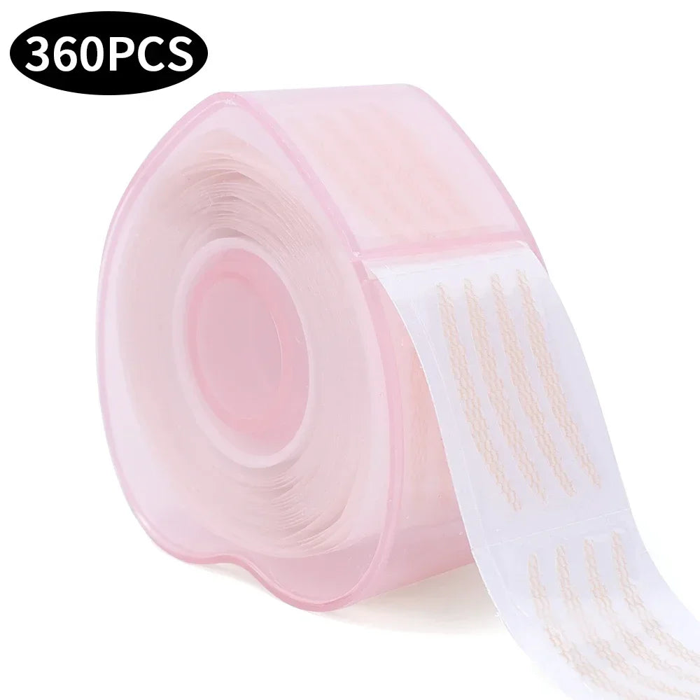 Rynx | Lace mesh invisible double eyelid tape stickers 360/600PCS self-adhesive eyelid tape stickers S/L makeup beige eyelid lift tools