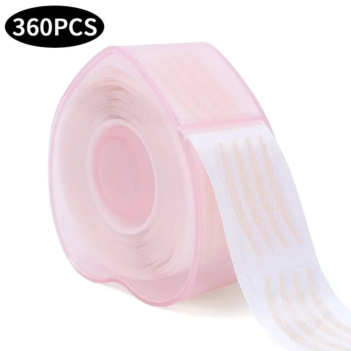 Rynx | Lace mesh invisible double eyelid tape stickers 360/600PCS self-adhesive eyelid tape stickers S/L makeup beige eyelid lift tools