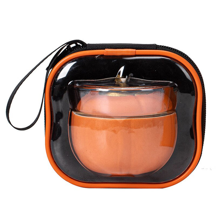 Lisslune | Mini Pumpkin Ceramic Teapot Set
