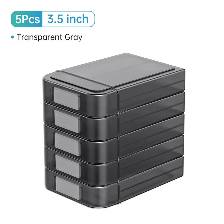 Lisslune | Drive Guardian 5-Pack Hard Drive Protection and Organization Set with Custom Labels