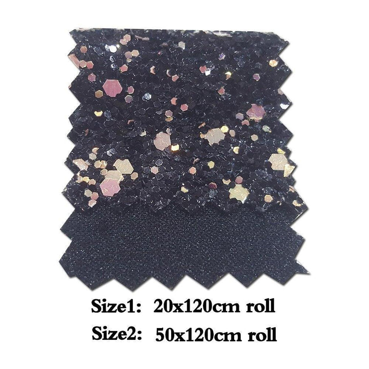 Lisslune | Sparkling Chunky Glitter Fabric Roll - Create a Creative Fantasy
