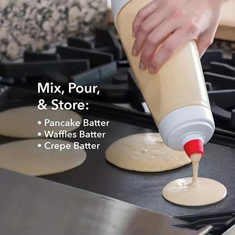 Lisslune | Effortless batter mixer with whisk ball for perfectly fluffy pancakes, cupcakes, and more