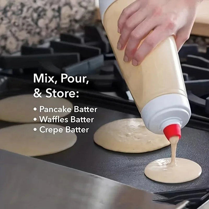Lisslune | Effortless batter mixer with whisk ball for perfectly fluffy pancakes, cupcakes, and more