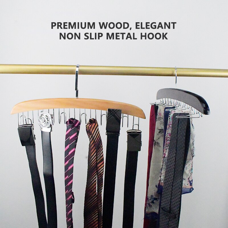 Lisslune | Wooden Space Saving Multi Organizer Hanger
