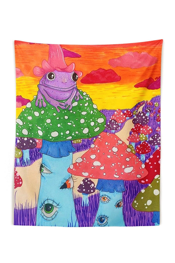 Lisslune | Frogs World Psychedelic Tapestry
