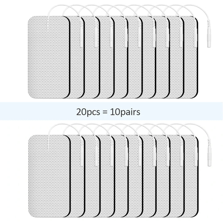 Lisslune | Therapeutic TENS Electrode Pads with Conductive Gel - Muscle Stimulator Massage Patches for Physiotherapy Relief & Pressure Pulse Therapy