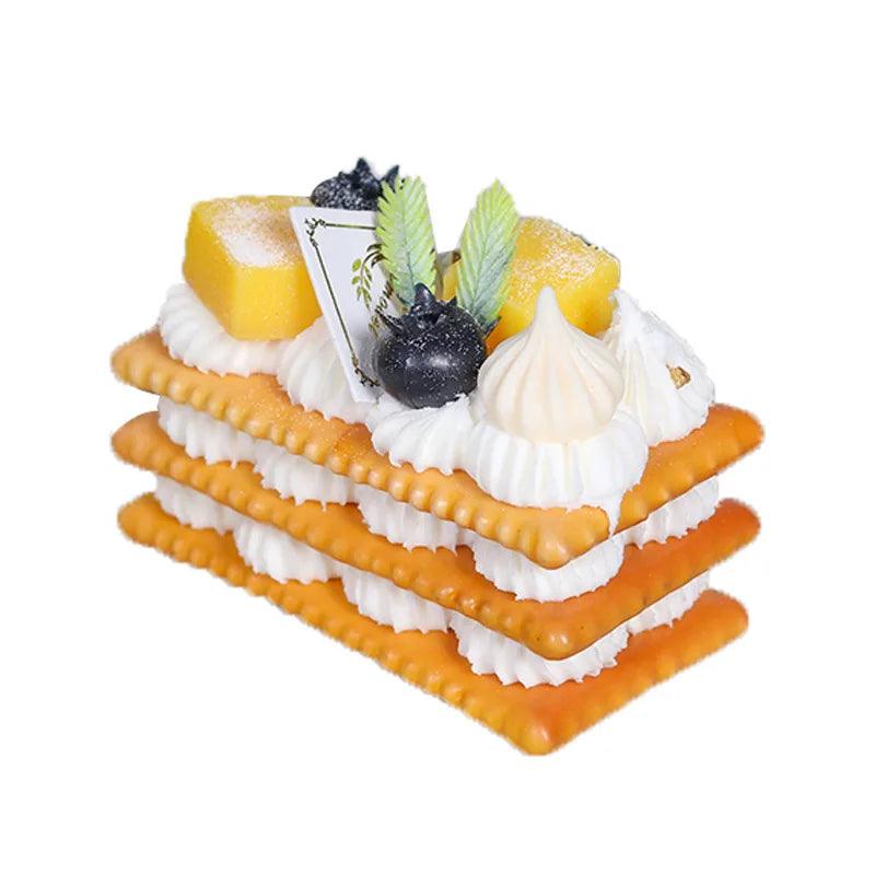 Lisslune | Realistic Artificial Dessert Cake for Home Decor and Photography - Food Simulation Model FCYY-002