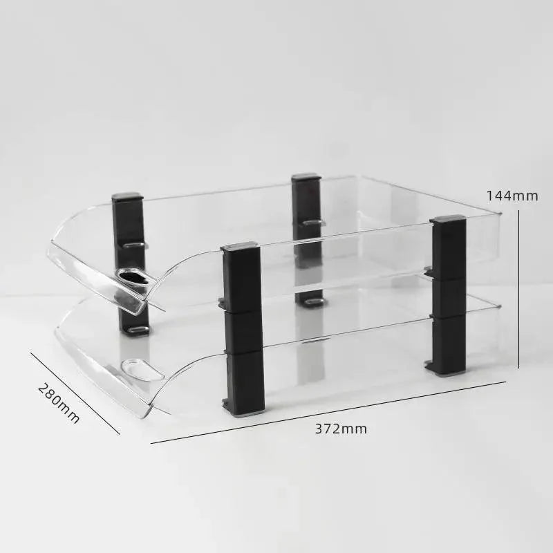 Lisslune | Multilayer A4 File Organizer and Bookshelf - Essential Office Storage Solution