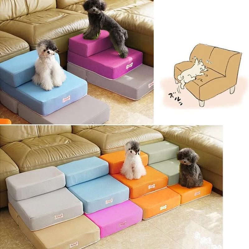 Lisslune | DOGSTEP PRO – Luxury Dog Stair for Joint-Friendly Climbing onto Sofa & Bed