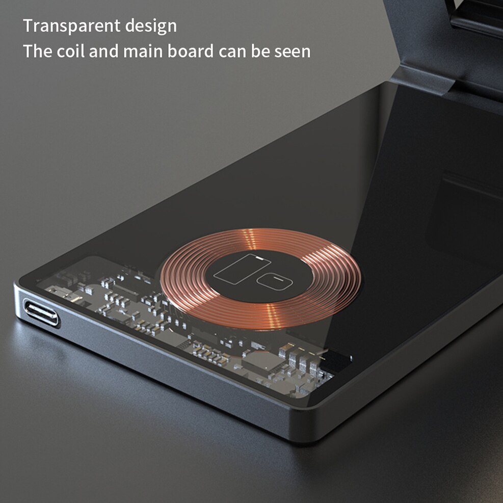 Lisslune | Clear Beam Foldable Magnetic Wireless Charger Stand